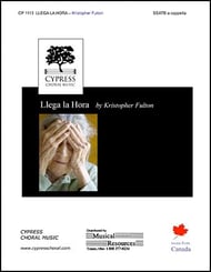 Llega la Hora SSATB choral sheet music cover Thumbnail